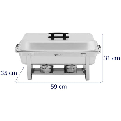 Royal Catering Buffet bain-marie warmer for pasta-based dishes with GN containers 2 x 8l - set of 2 pcs. – image 8