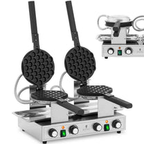 Royal Catering Toasters & Grills – Double bubble waffle maker TEFLON 2