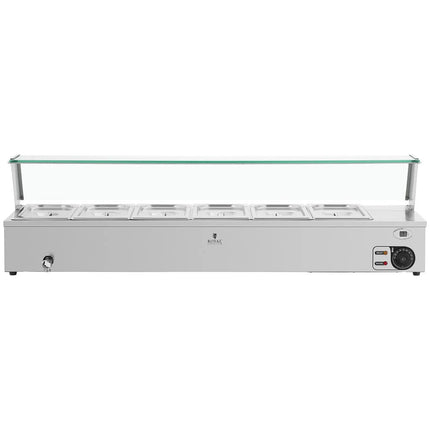 Royal Catering Bain marie food warmer heating buffet with cover 3 x GN 1/2 2000 W – image 13
