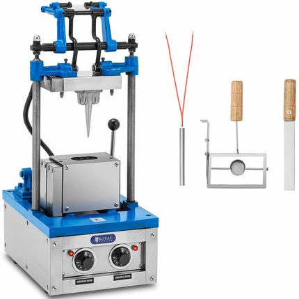 Royal Catering Waffle-bake machine waffle cones for ice cream 50 - 60 waffles / 74 x 124 mm – image 2