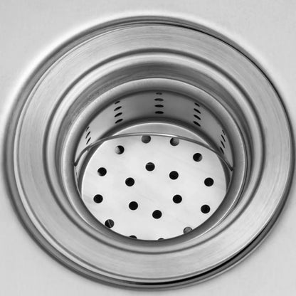 Royal Catering Two-bowl pool sink with drainer, shelf and rim, 140 x 60 x 97 cm – image 8