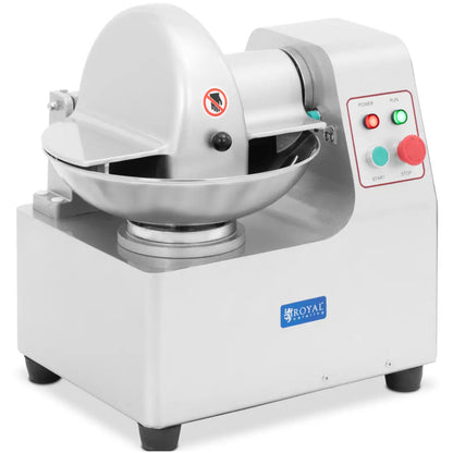 Royal Catering Horizontal bowl butcher cutter for mincing, chopping, meat, vegetables, 5 l, 550 W