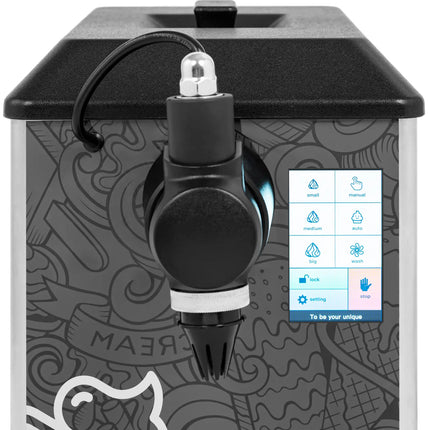 Whipped Cream Self-Cleaning Machine With 2.2 L LED Touch Screen