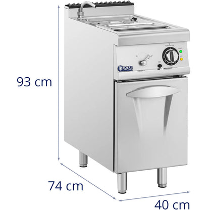 Royal Catering Electric bain marie with cabinet and tap 2x GN 1/2 2x GN 1/3 6000 W – image 15
