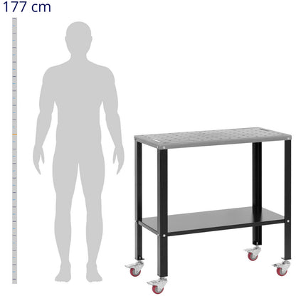 Stamos Germany Mobile welding table with shelf up to 544kg 91x46cm – image 3