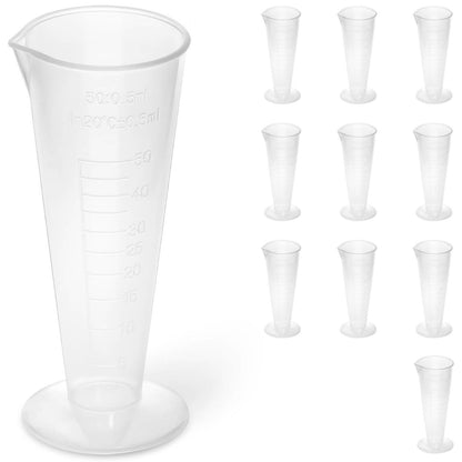 Steinberg Systems Plastic lab beaker with 50 ml scale - 10 pieces
