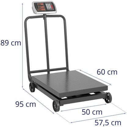 Steinberg Systems Industrial platform scale on wheels 600 kg / 100 g LCD – image 7