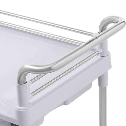 Steinberg Systems Medical laboratory trolley 2 shelves 2 drawers basket – image 5
