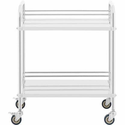 Steinberg Systems Laboratory cosmetic treatment trolley made of steel, 2 shelves, 73 x 44 x 86 cm, 20 kg – image 5