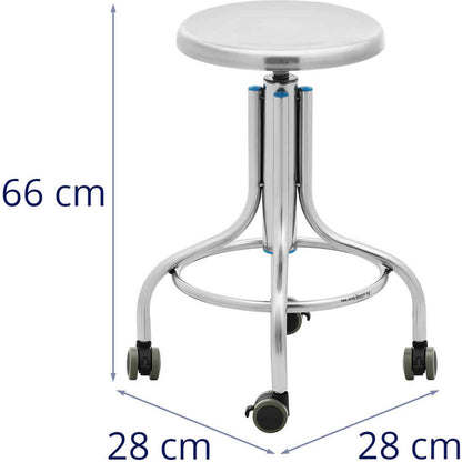 Steinberg Systems Stool, workshop laboratory stool, stainless steel, 45-60 cm, up to 100 kg – image 5