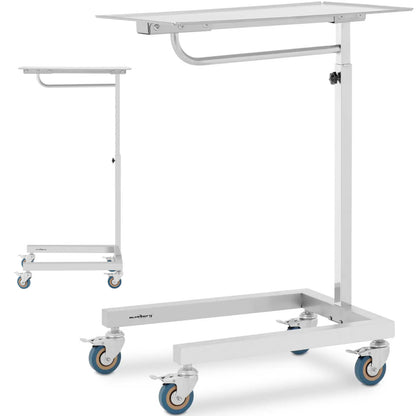 Steinberg Systems Table, instrumental trolley, adjustable treatment assistant, STEEL, 60 x 40 cm