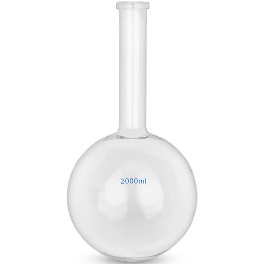 Steinberg Systems Laboratory flat-bottomed spherical glass flask 2000 ml