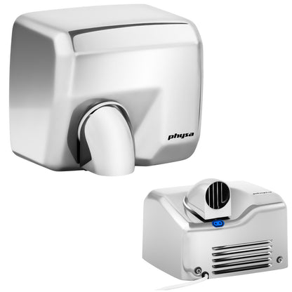 Automatic wall hand dryer 2300W silver Physa Vella silver