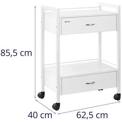 Physa Hairdressing beauty helper trolley 2 drawers 2 shelves 62.5 x 40 x 85.5 cm – image 6