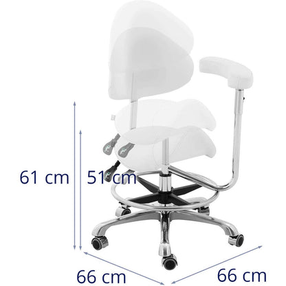 Physa WUPPERTAL adjustable chair with armrest support - white – image 7