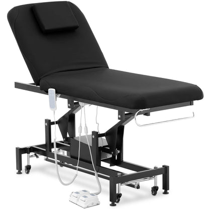 Physa Bed cosmetic table for electric massage 2 engines 200 kg LYON - black