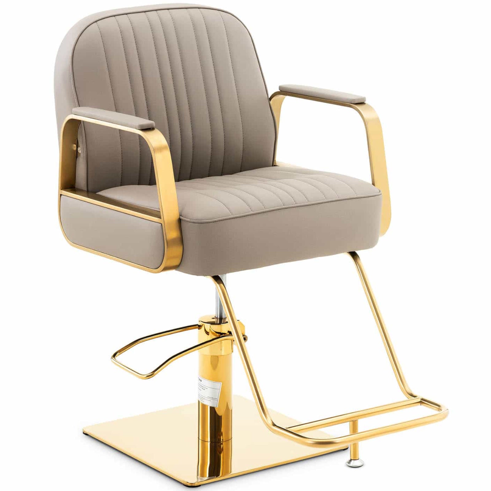 Physa Physa STAUNTON cosmetic barber chair with footrest - gray with gold – image 2