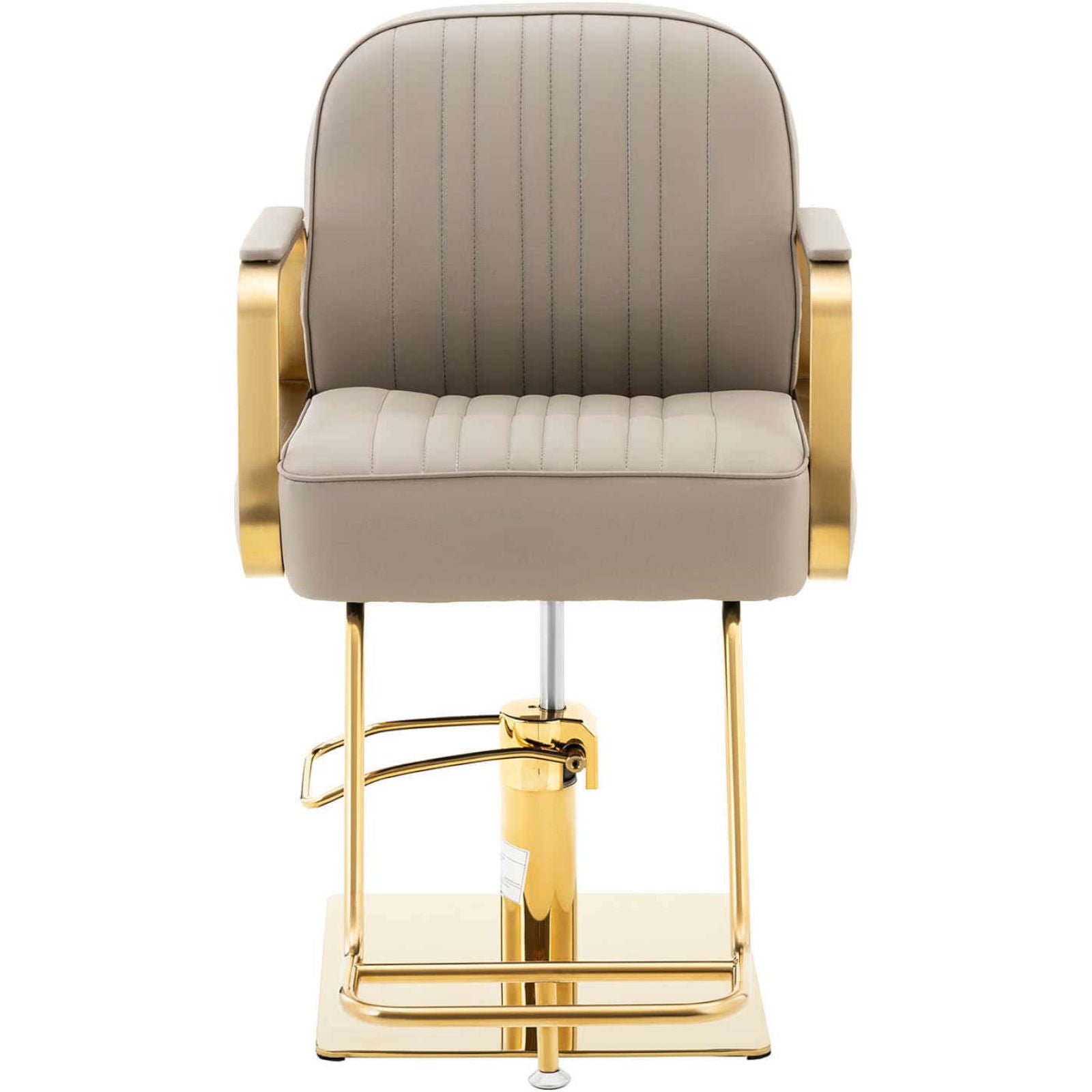 Physa Physa STAUNTON cosmetic barber chair with footrest - gray with gold – image 6