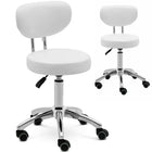 Physa Wheelchair stool hoker cosmetic with wheel support up to 150 kg ASCONA white