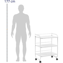 Cosmetic Tools – Beauty assistant trolley with 3 shelves 60 - Carlat