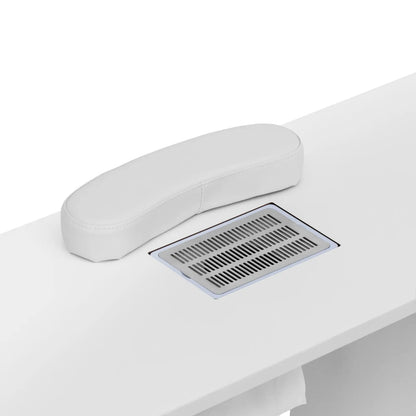 Physa Cosmetic manicure desk with absorber, 3 drawers, 2 cabinets - white and silver – image 3