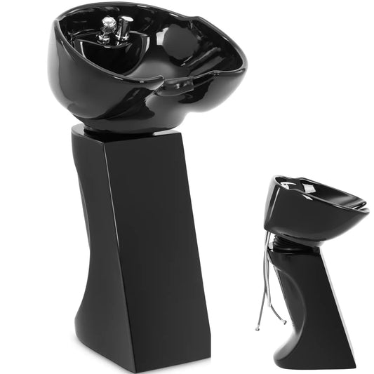 Physa Free-standing tilting hairdressing washer, 35 - 40 degrees - black