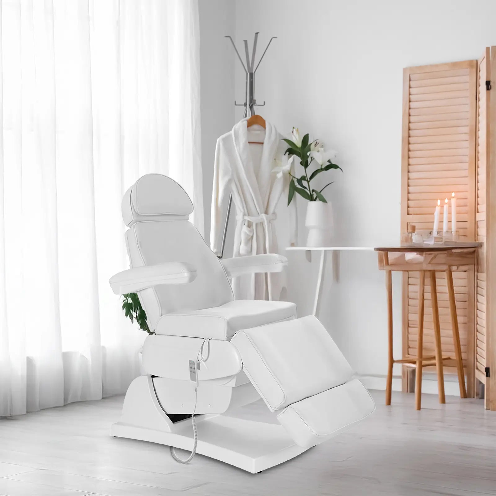 Physa Beauty chair for spa massage tattoo, electric, 3 motors 200 W LATINA - white – image 9