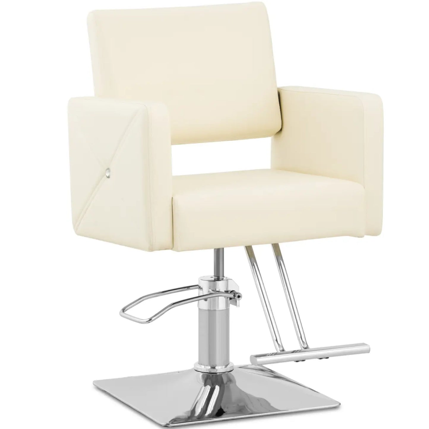 Physa CARLISLE barber hairdressing chair with footrest - cream – image 2