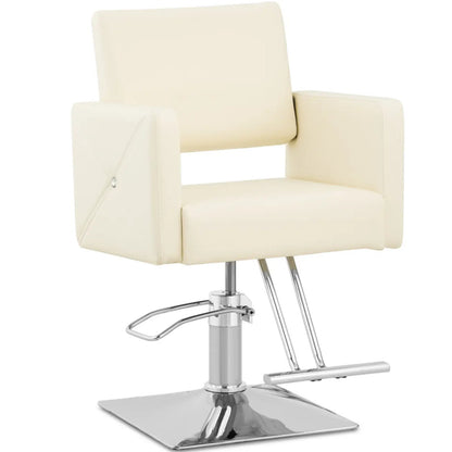 Physa CARLISLE barber hairdressing chair with footrest - cream – image 2