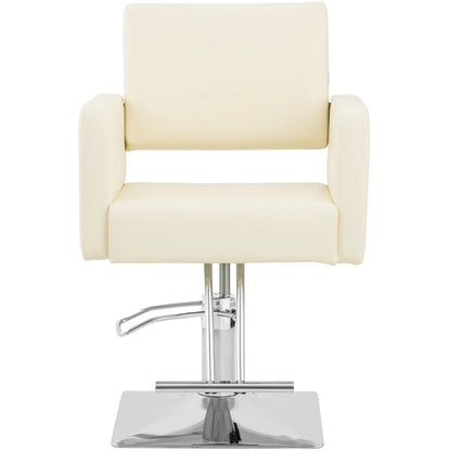 Physa CARLISLE barber hairdressing chair with footrest - cream – image 6