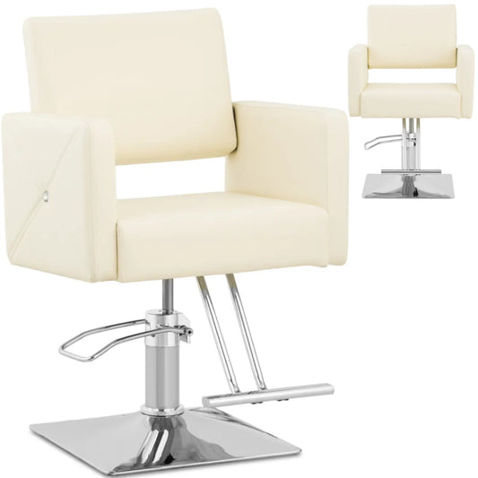 Physa CARLISLE barber hairdressing chair with footrest - cream