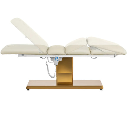 Physa VITERBO cosmetic chair for SPA tattoo massage 150 kg - creamy gold – image 5