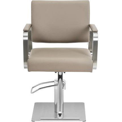 Physa Physa OTLEY cosmetic barber chair with footrest - beige and silver – image 6