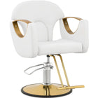 Physa Barber hairdressing chair with footrest BARTON - white