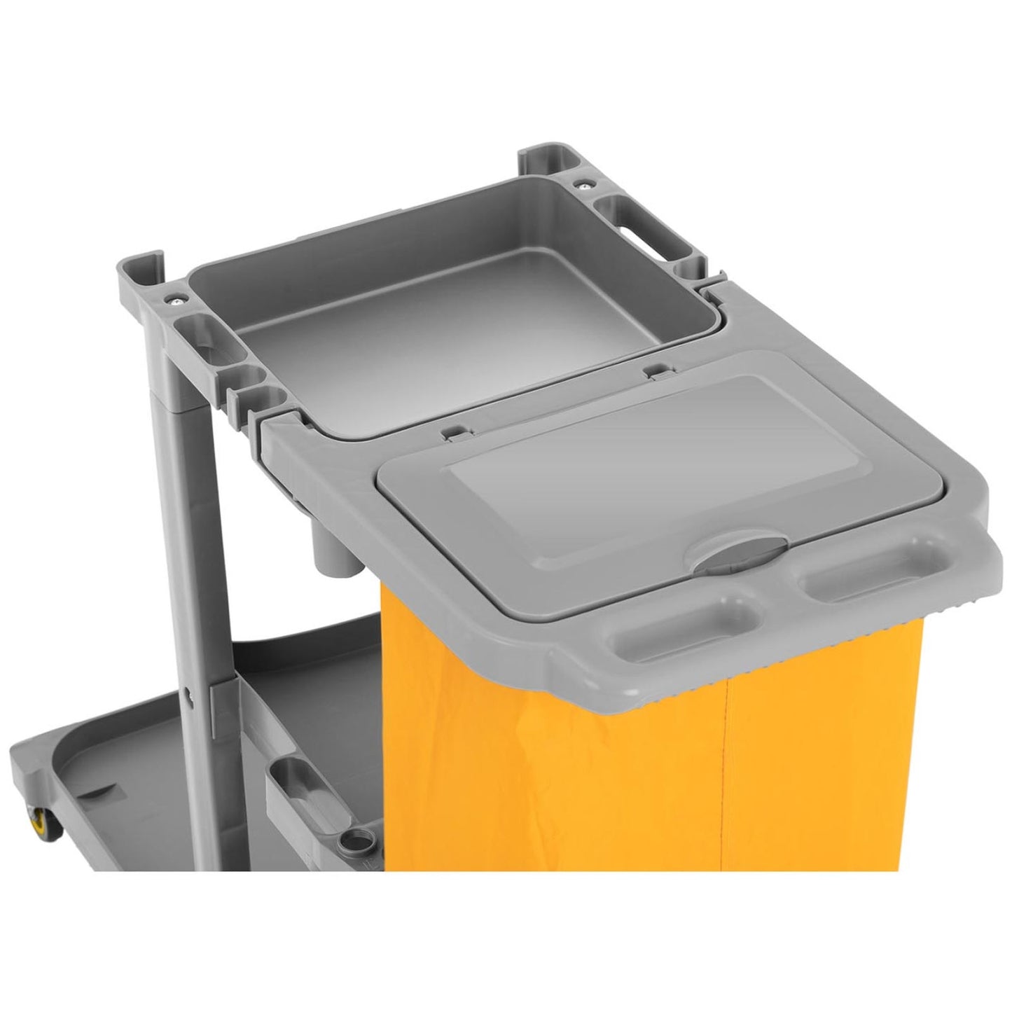 Ulsonix Service cart with shelves, mop holder and laundry bag + cover – image 4