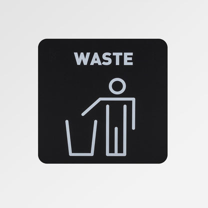 Ulsonix Steel bin for sorting mixed waste 30.5x30.5x70cm 60L – image 5