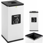 Ulsonix Steel bin for sorting mixed waste 30.5x30.5x70cm 60L