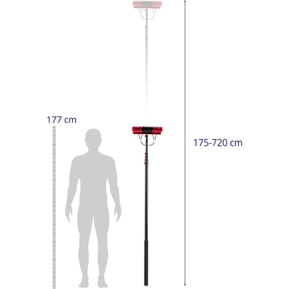 Ulsonix Brush water wash telescopic with hose for washing windows solar panels long 7.2m – image 3