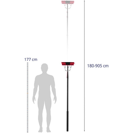 Ulsonix Brush water telescopic wash with hose for washing windows solar panels length 9m – image 3