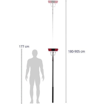 Ulsonix Brush water telescopic wash with hose for washing windows solar panels length 9m – image 3