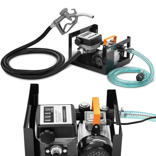 MSW Electric diesel fuel dispenser pump with IP55 meter 230 V 600 W 60 l/min