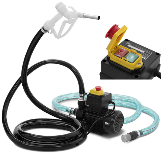 MSW Electric diesel fuel dispenser pump SET IP55 230 V 370 W 40 l/min