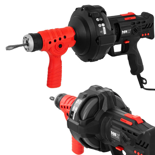 MSW Spiral plunger, electric drum auger for unblocking drain pipes, 240 W, 7.5 m long, diameter. 15mm
