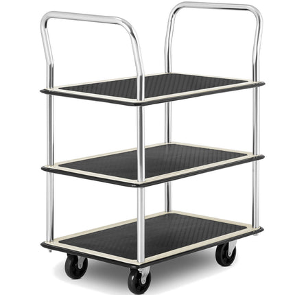 MSW Transport trolley with handles 3 shelves up to 150 kg 72 x 43 cm – image 2