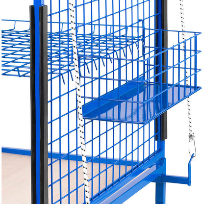MSW Trolley stand, paintwork basket for body elements, 60 x 90 x 202 cm – image 4