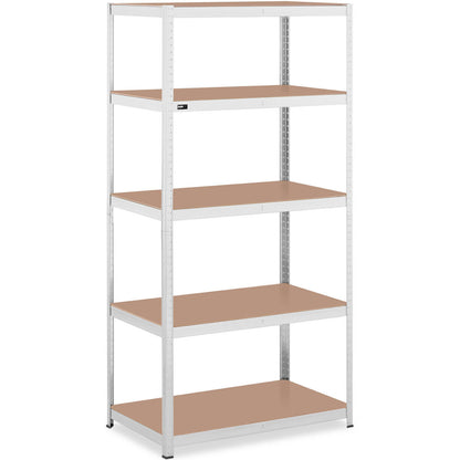 MSW Metal warehouse shelf 5 shelves 750 kg 100 x 60 x 200 cm gray – image 2