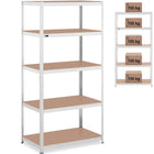 MSW Metal warehouse shelf 5 shelves 750 kg 100 x 60 x 200 cm gray