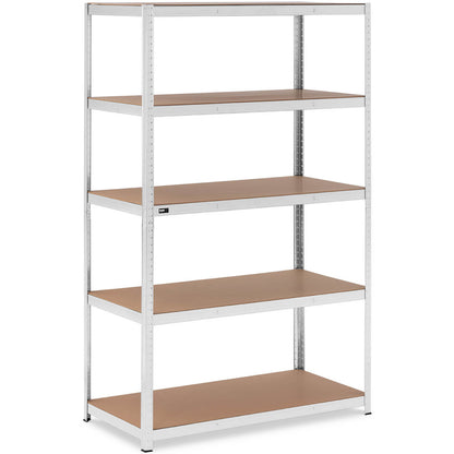 MSW Metal warehouse shelf 5 shelves 750 kg 100 x 60 x 200 cm gray – image 9