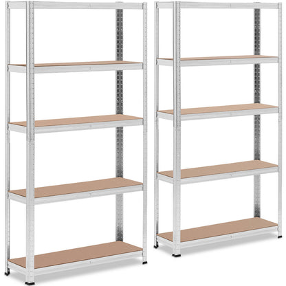 MSW Metal warehouse shelf 5 shelves 750 kg 100 x 60 x 200 cm gray – image 16