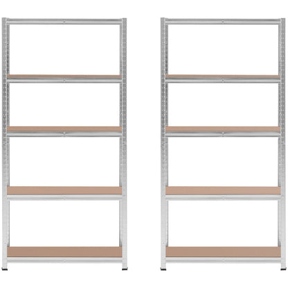 MSW Metal warehouse shelf 5 shelves 750 kg 100 x 60 x 200 cm gray – image 19